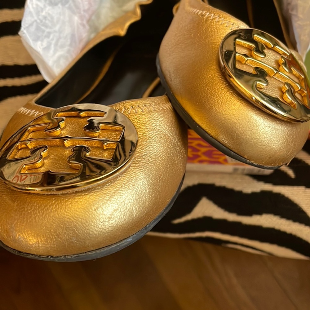 Tory Burch flats Gold